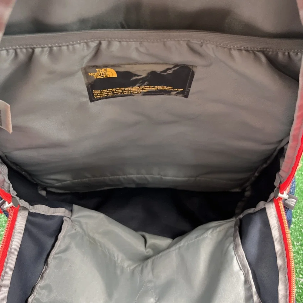 The North Face Blue And Pink Backpack With‎ Padding For Laptop Large